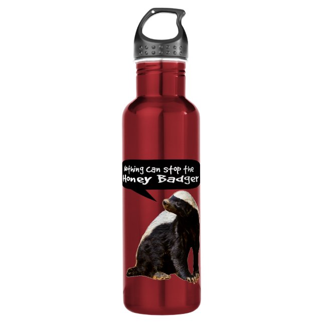 Nothing Can Stop the Honey Badger! (He speaks) 710 Ml Water Bottle (Front)