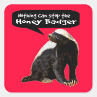 Nothing Can Stop the Honey Badger! (He speaks)