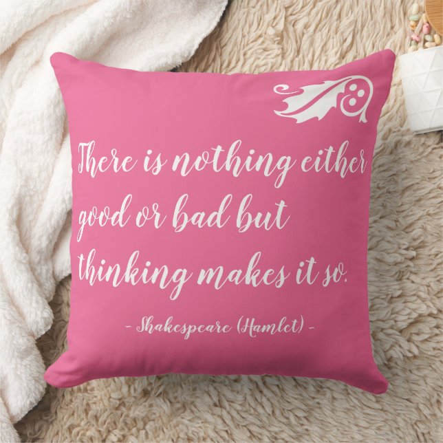 Nothing Either Good Bad But Thinking Shakespeare Cushion (Blanket)