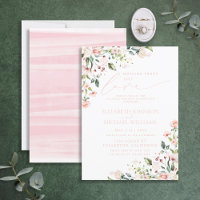 Nothing Fancy Just Love Blush Pink Wedding
