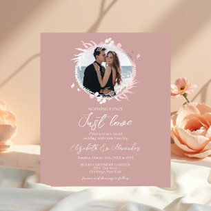 Nothing Fancy Just Love Budget Wedding Invitation