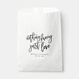 Nothing fancy just love casual Wedding Favour Bags