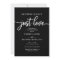 Nothing Fancy Just Love Casual Wedding Invitation