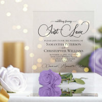 Nothing Fancy Just Love Chic Lavender Rose Wedding