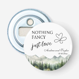 Nothing Fancy Just Love Elegant Wedding favour Bottle Opener