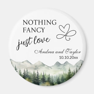 Nothing Fancy Just Love Elegant Wedding favour Magnet