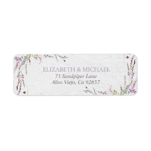 Nothing Fancy Just Love Floral Return Address