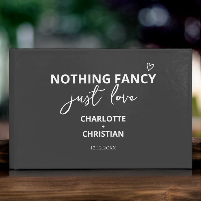 Nothing Fancy Just Love Guest Book (Nothing Fancy Just Love Guest Book from Ricaso. A wonderful wedding day memory keepsake )
