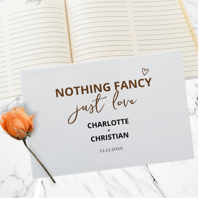 Nothing Fancy Just Love Guest Book (Nothing Fancy Just Love Guest Book from Ricaso. Colorful, bold book for newly weds & guests)