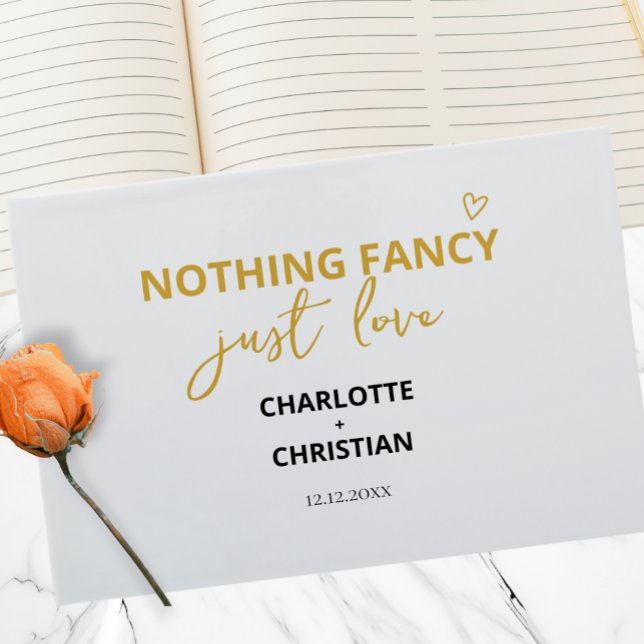 Nothing Fancy Just Love Guest Book (Nothing Fancy Just Love Guest Book from Ricaso. Colorful, bold book for newly weds & guests)
