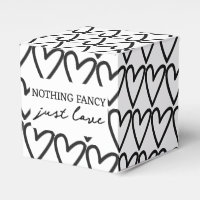 Nothing Fancy Just Love Heart Pattern Wedding