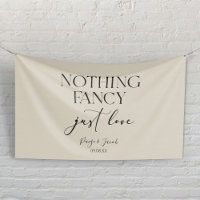 Nothing Fancy Just Love Minimalist Casual Wedding