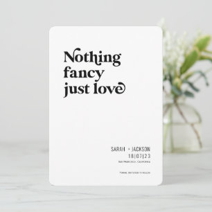 Nothing fancy just love, Modern Minimalist arch  Save The Date