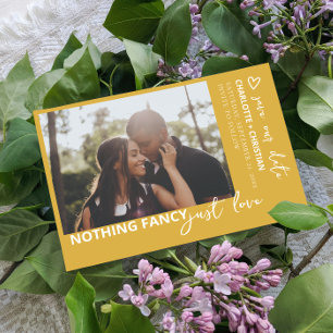 Nothing Fancy Just Love Retro Colour Save The Date