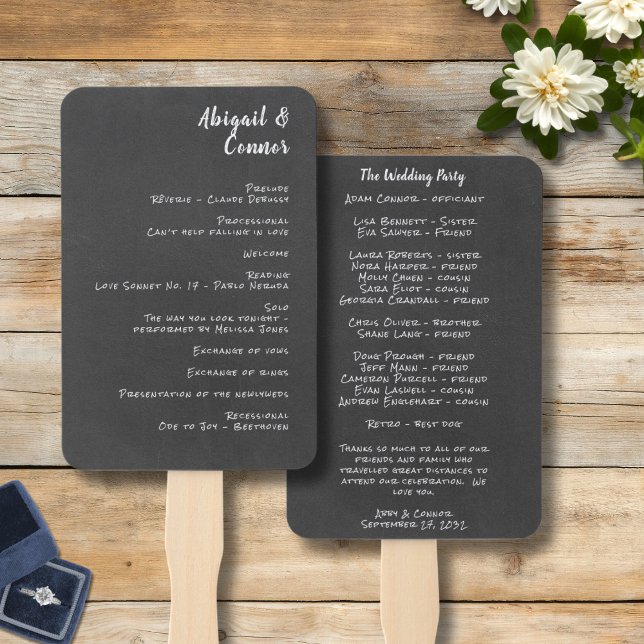 Nothing Fancy Just Love Simple Casual Chalkboard P Hand Fan (Creator Uploaded)