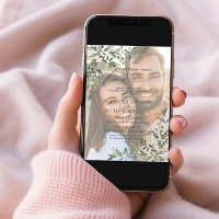 Nothing Fancy Just Love Vellum Eucalyptus Photo