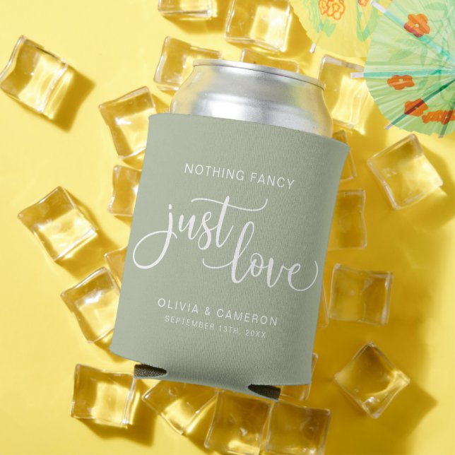 Nothing Fancy Just Love Wedding Favour Can Cooler (In Situ Summer)