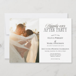 Nothing Fancy Just Love Wedding Invitation