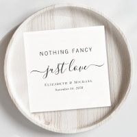 Nothing Fancy Just Love Wedding