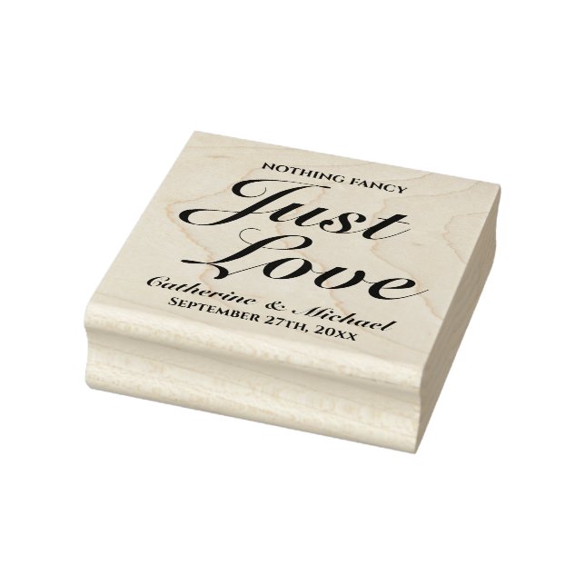 Nothing Fancy Just Love Wedding  Rubber Stamp (Stamp)