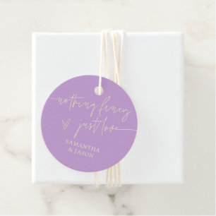 Nothing Fancy Just Love Wisteria Wedding Favour Tags
