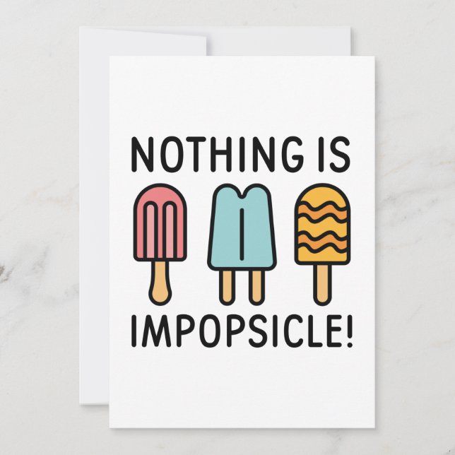 Nothing Is Impopsicle Thank You Card (Front)