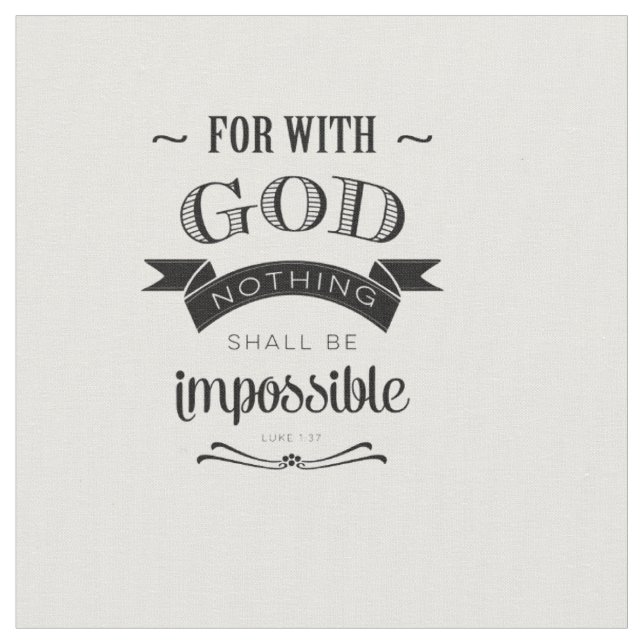 Nothing Is Impossible Fabric (Close Up)
