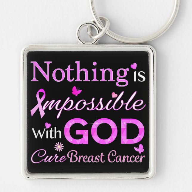 Nothing is Impossible With GOD Key Ring (Front)