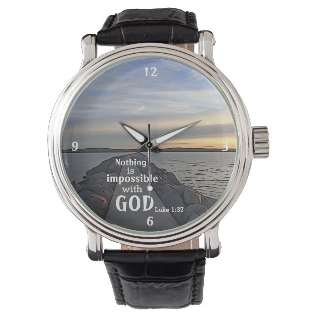 Nothing Is Impossible With God Watch (Front)
