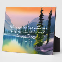 Nothing Is Lacking Zen Quote Peaceful Lake Scene