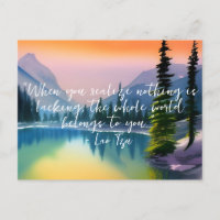 Nothing Is Lacking Zen Quote Peaceful Lake Scene