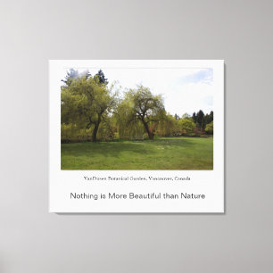 Nothing is more beautiful than nature. canvas print