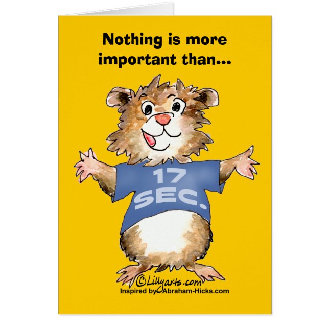 Nothing is More Important Than Feeling Good Card (Front)