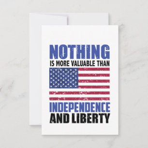 Nothing is more valuable than Independence and lib Save The Date