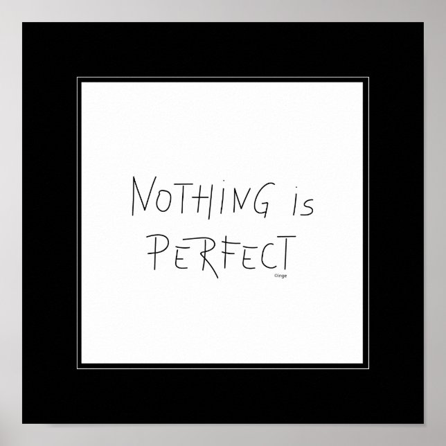 Nothing is Perfect - Wall Decor (Front)