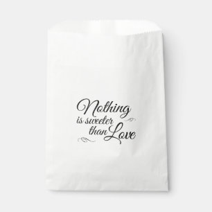 Nothing Is Sweeter Than Love Candy Buffet Favour Bags