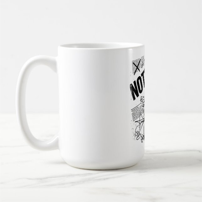 NOTHING MAKES SENSE | Brutalist Anti Design Statem Coffee Mug (Left)