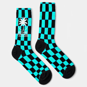 Nothing Personal - Chequered Gradient Crew Socks