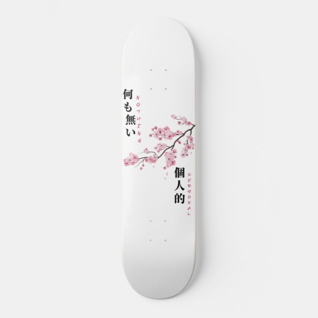 Nothing Personal - Cherry Blossom Skateboard (Front)