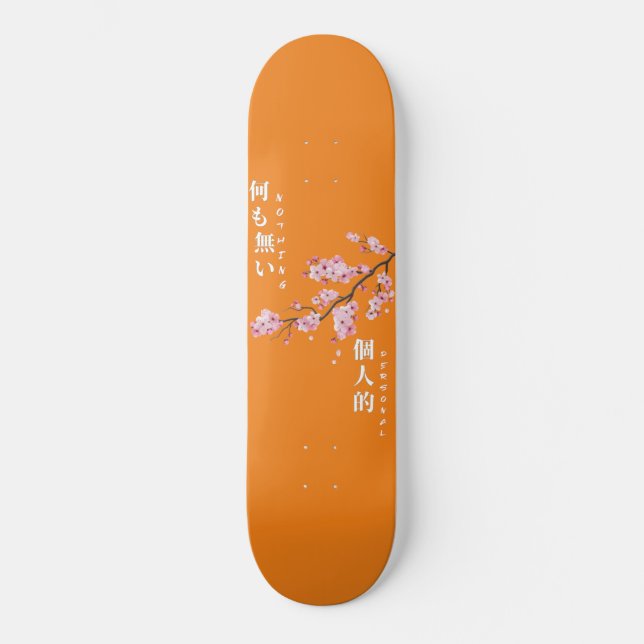 Nothing Personal - Cherry Blossom Skateboard (Front)