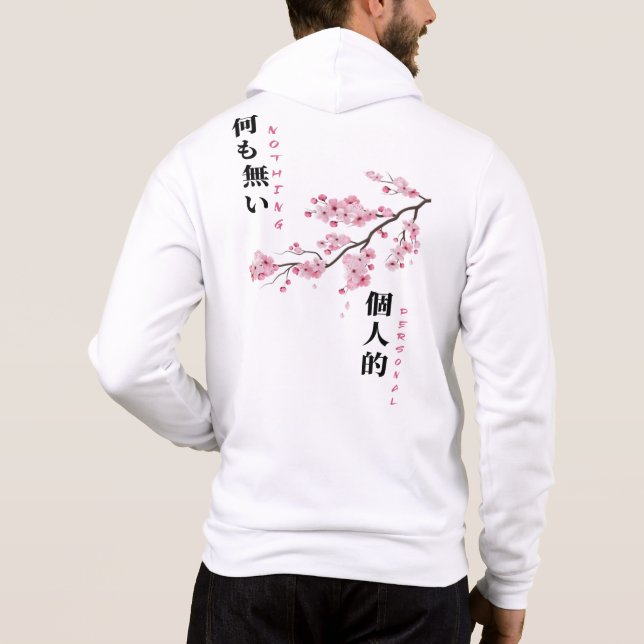 Nothing Personal - Cherry Blossom Zip-Up  Hoodie (Back)