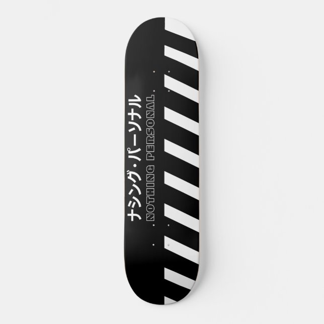 Nothing Personal Stripes Skateboard (Front)