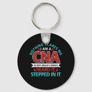 Nothing Scares Me CNA Nurse Job Lover Gift CNA Key Ring