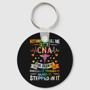Nothing Scares Me Cna Nurse Job Lover Gift Cna Nur Key Ring