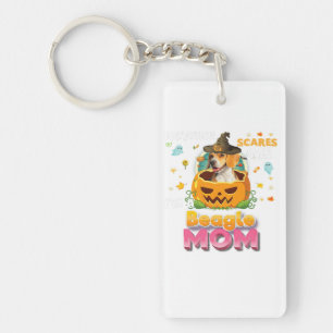 Nothing Scares Me Im A Beagle Dog Mum Witch Hat Key Ring