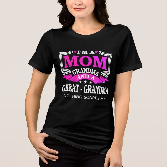 Nothing Scares Me Mum Tri-Blend Shirt (Front)