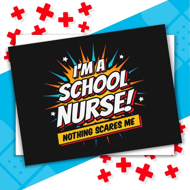 Nothing Scares Me School Nurse Appreciation Postcard (Creator Uploaded)