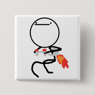 Nothing To Do Here Rage Face Meme 15 Cm Square Badge