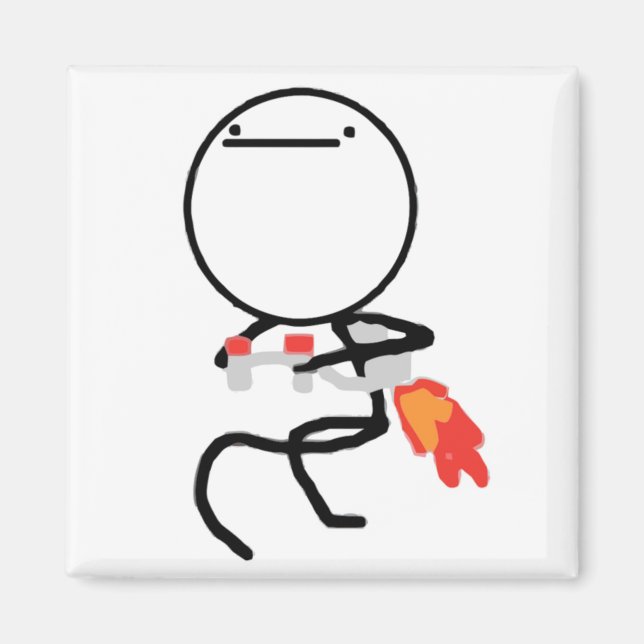 Nothing To Do Here Rage Face Meme Magnet (Front)