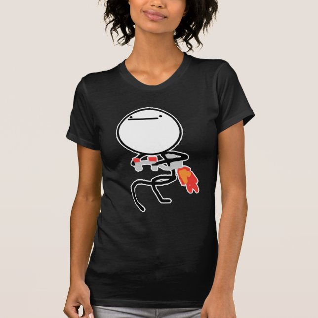 Nothing To Do Here Rage Face Meme T-Shirt (Front)